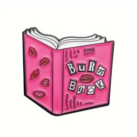 Mean Girls 'Burn Book' Enamel Pin - Iconic Movie Memorabilia Collectible - Picture 2 of 2